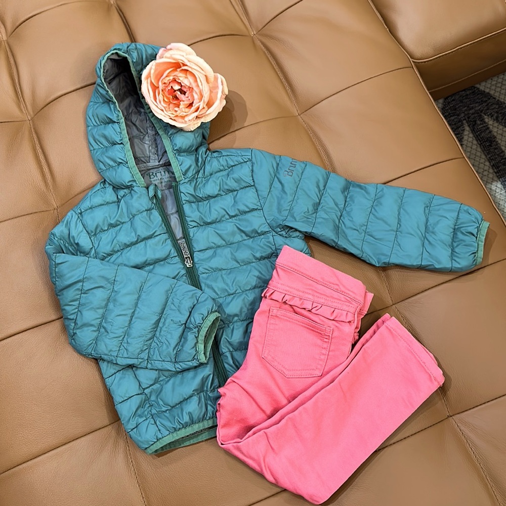 Brums Natural Dawn Baby Puffer Jacket in Teal Size 3T